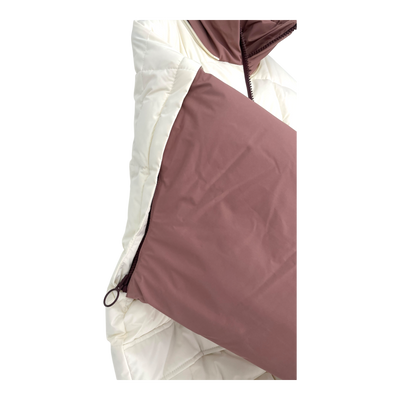 Embassy of Bricks and Logs Nonsan puffer jacket, off white/rose | unisex L