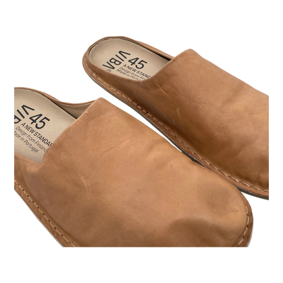 VIBAe Roma leather slippers, fawn tan | 45