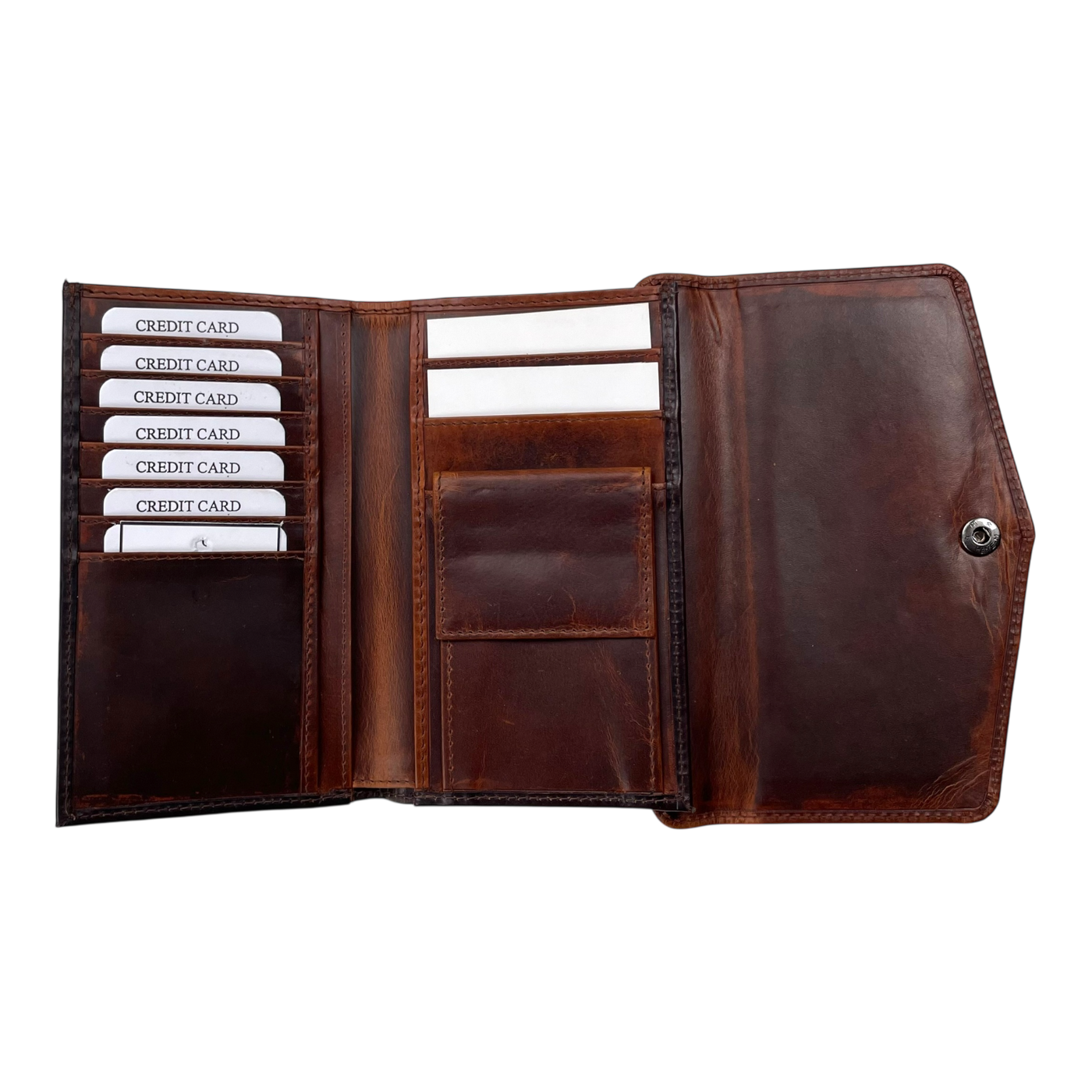 Holzrichter leather wallet, brown