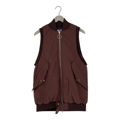 Embassy of Bricks and Logs berlin vest, burgundy | unisex S