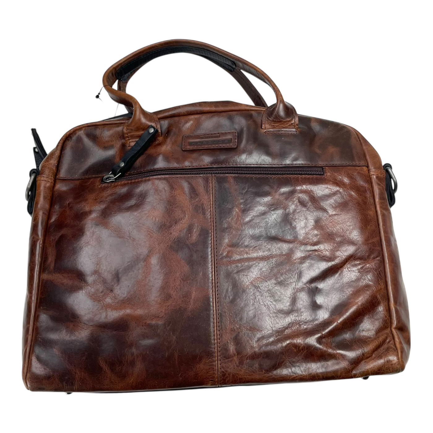 Harold's Bags ‭leather briefcase, cognac