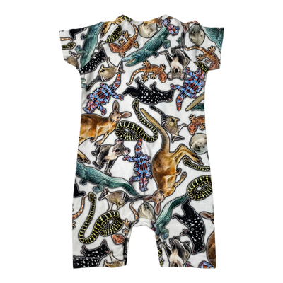 Molo summer suit, australian animals | 86cm