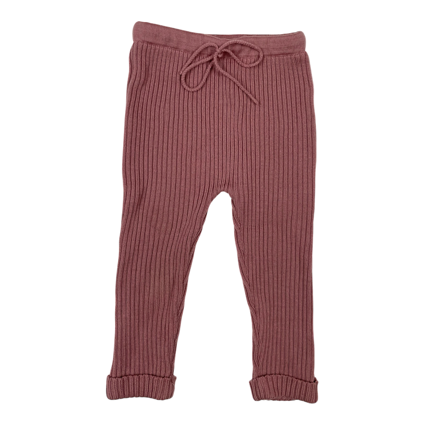 Metsola merino knitted leggings, rose | 86/92cm