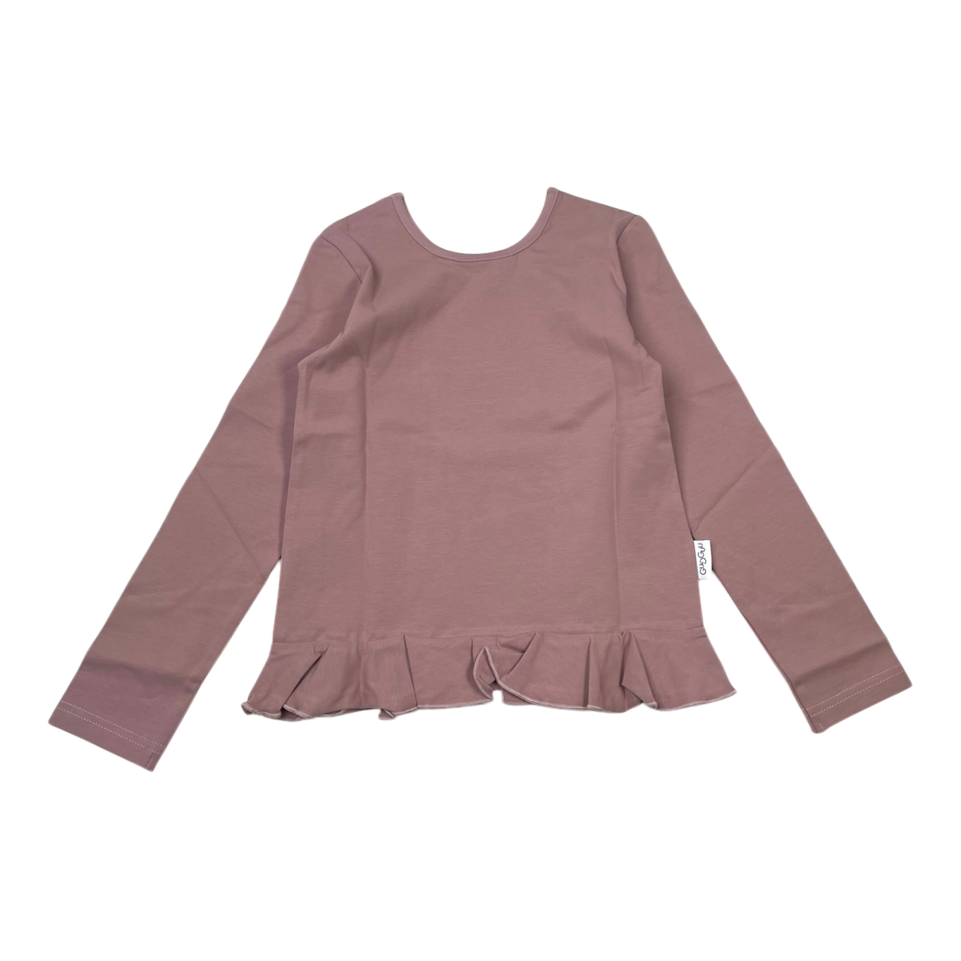Gugguu frill shirt, mauve | 110cm