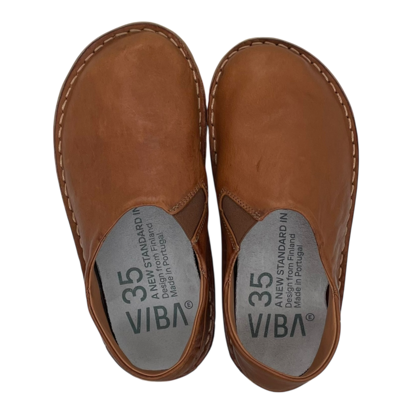 VIBAe Zuma leather shoes, cognac brown | 35