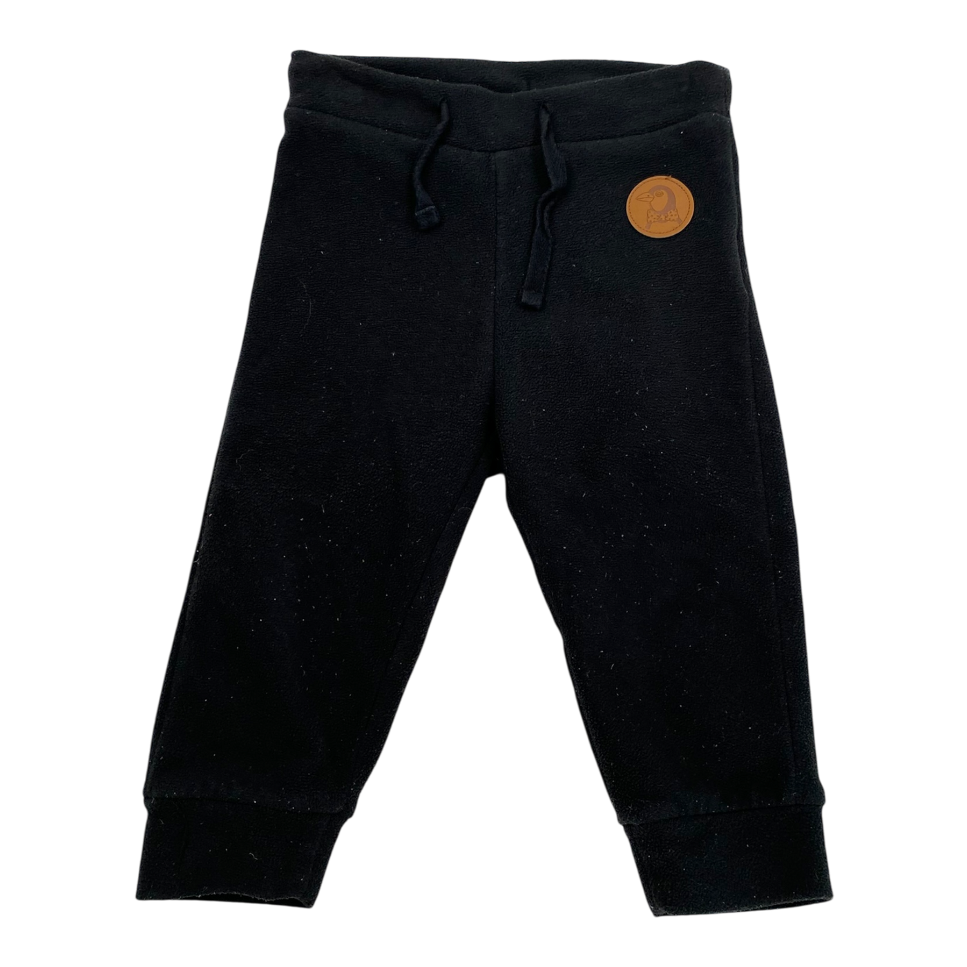 Mini Rodini fleece pants, black | 68/74cm