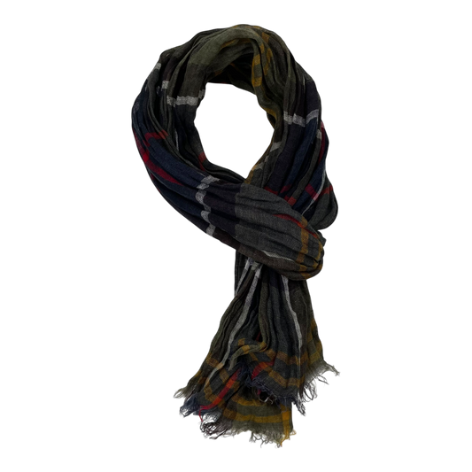 Barbour linen scarf, multicolor