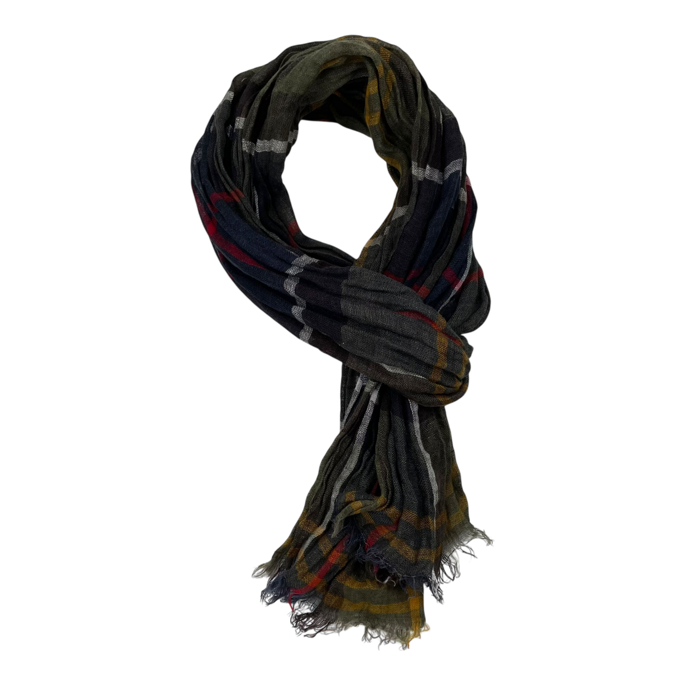 Barbour linen scarf, multicolor