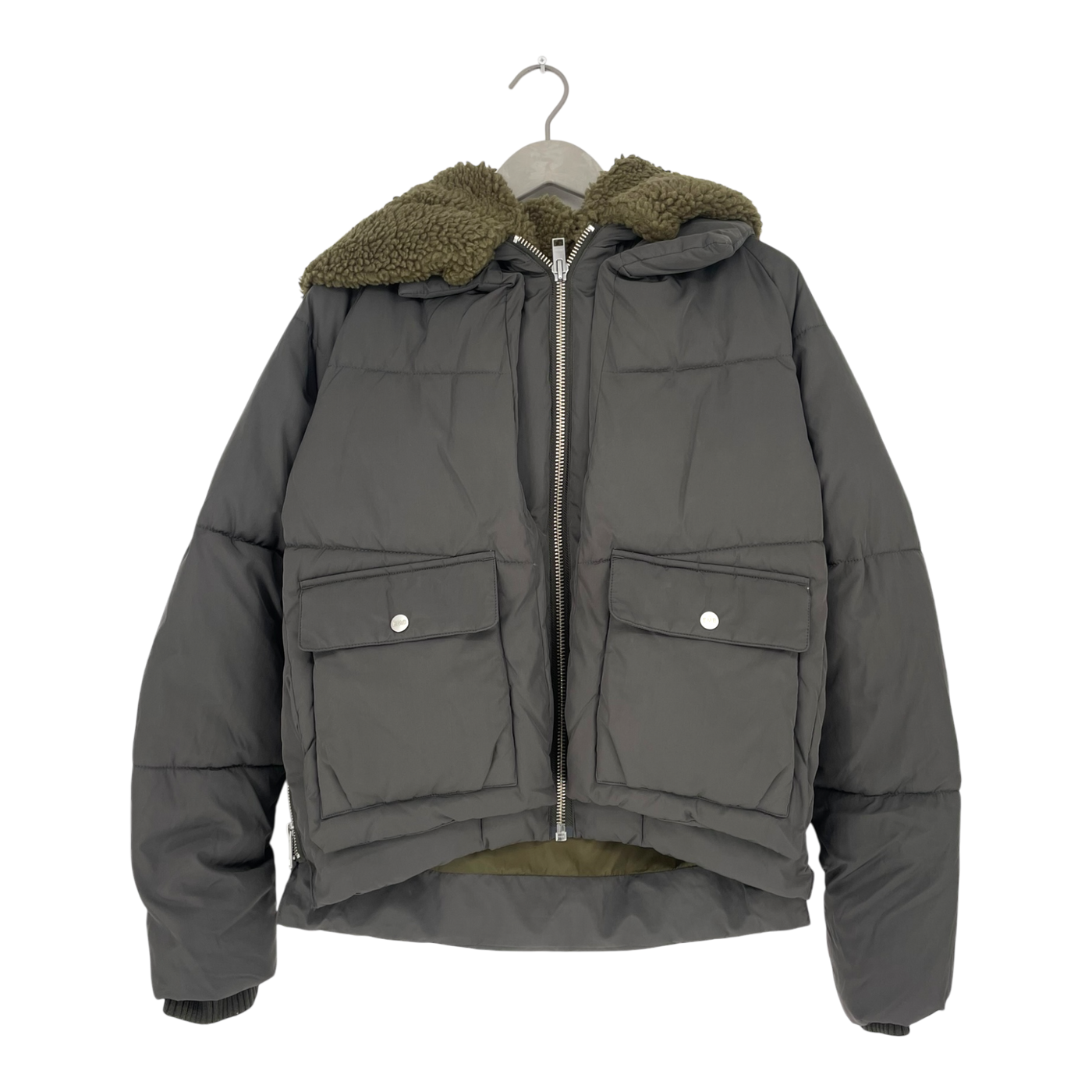 Embassy of Bricks and Logs Leicester puffer jacket, black olive | woman S