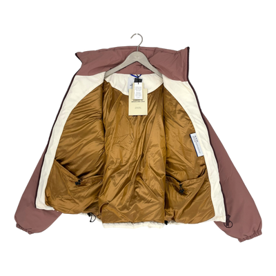 Embassy of Bricks and Logs Nonsan puffer jacket, off white/rose | unisex L