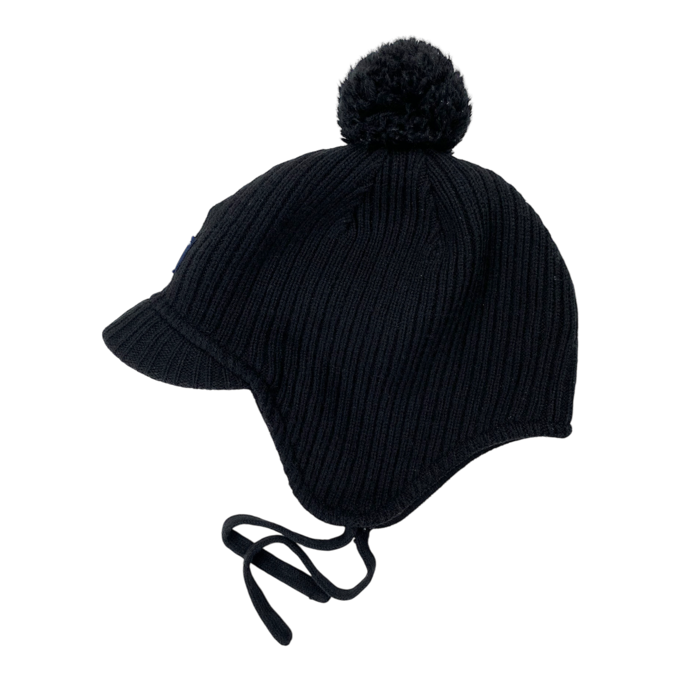 Polarn O. Pyret wool blend beanie, black | 2-9y