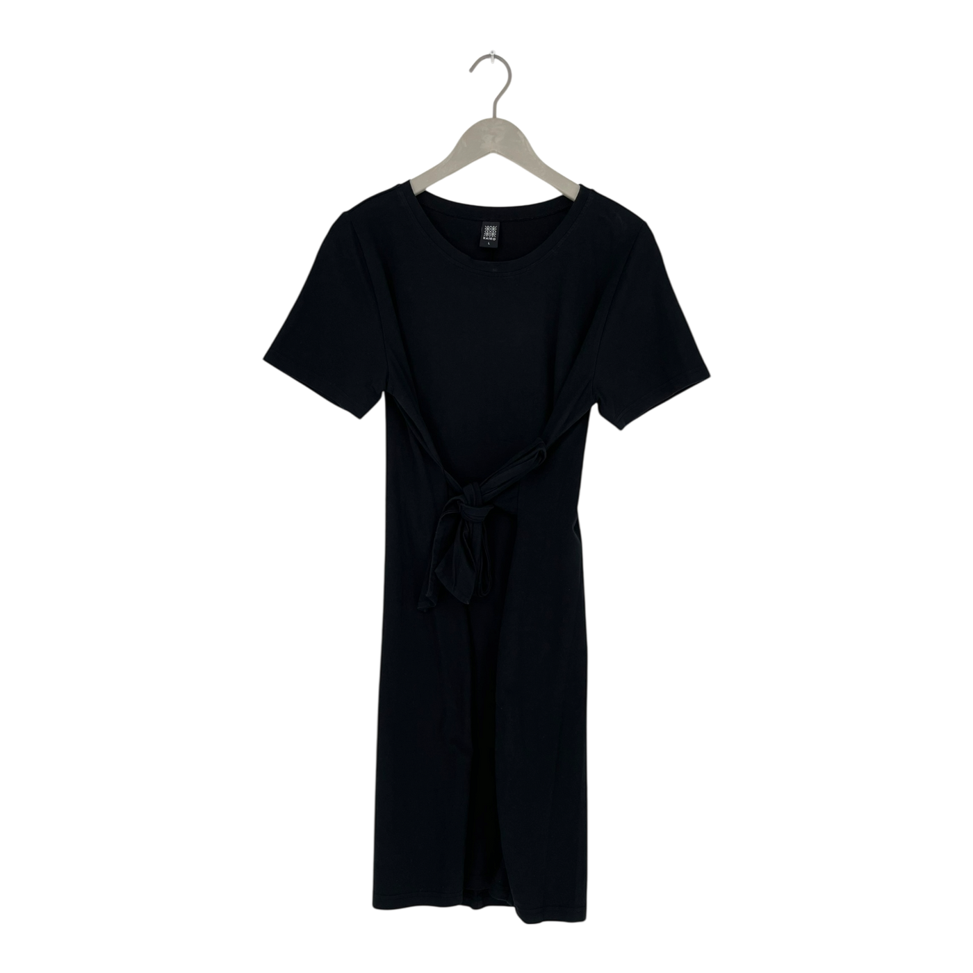 Kaiko t-shirt belted dress, black | woman L
