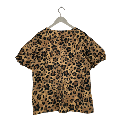 Ommellinen puffipaita t-shirt, leopard | woman XL