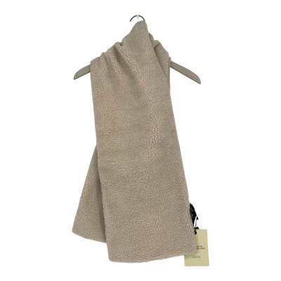Embassy of Bricks and Logs bayonne sherpa scarf, beige/blue