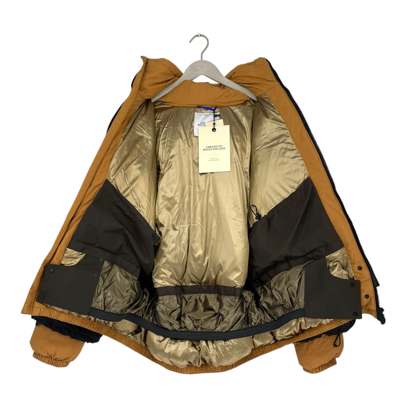 Embassy of Bricks and Logs Merritt utility jacket, black/green/earth | unisex L