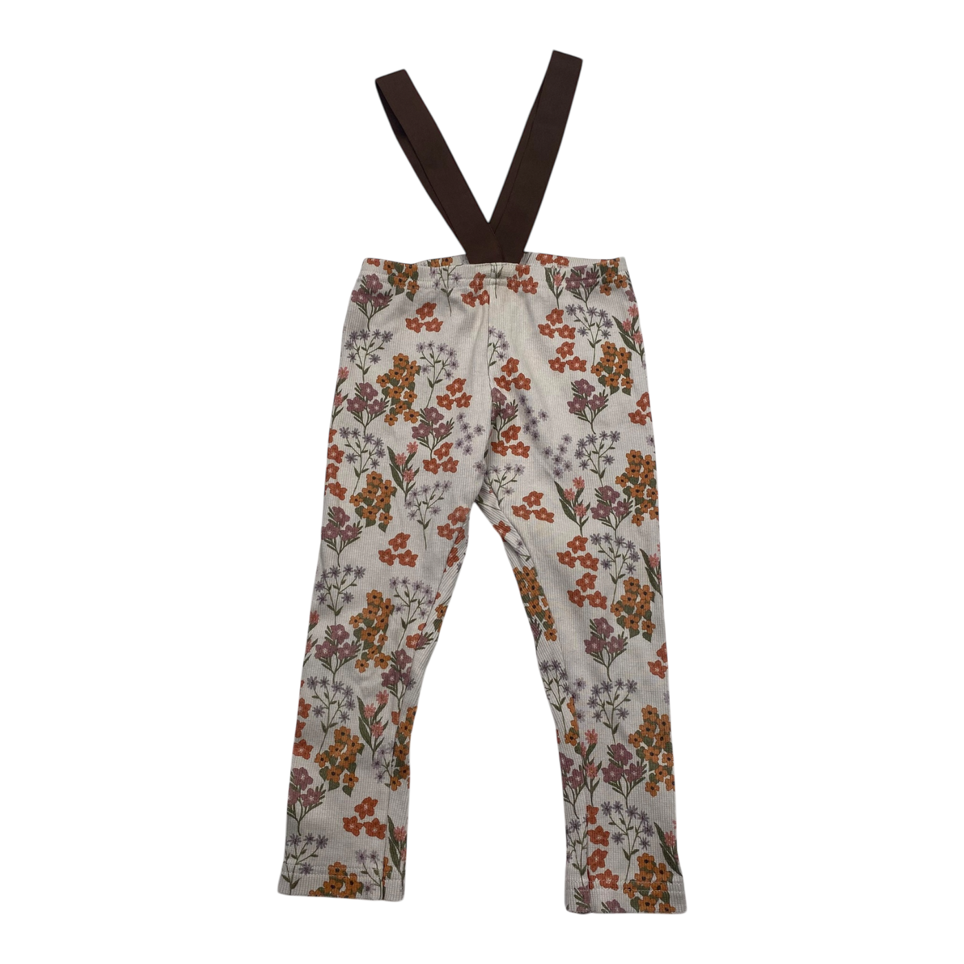 Metsola rib brace leggings, flower | 98/104cm