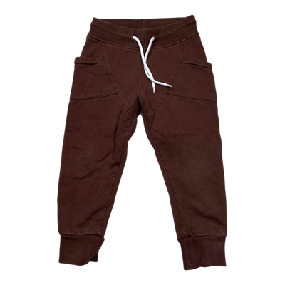 Gugguu sweatpants, chocolate | 98cm
