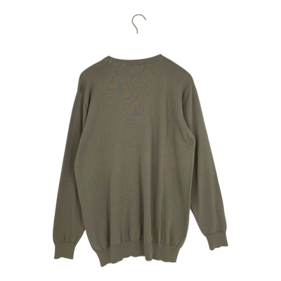 Makia cove knit sweater, light olive | man M