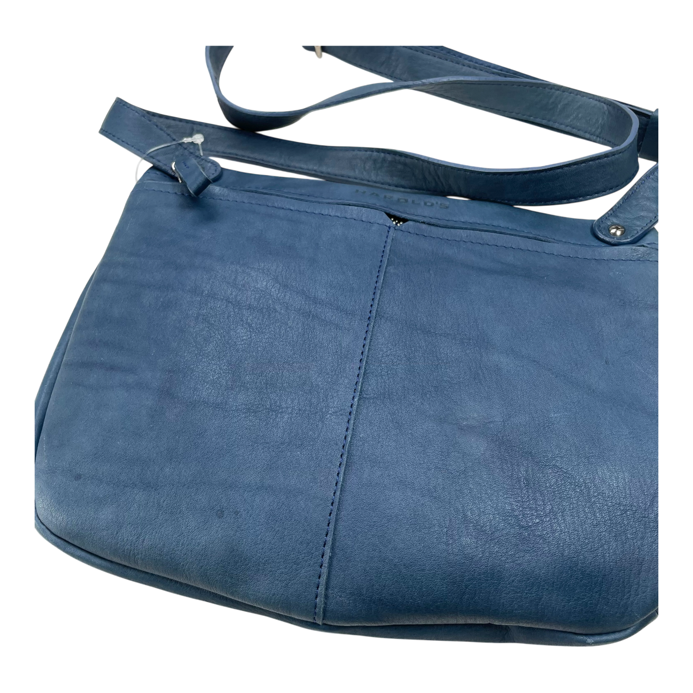 Harold's Bags leather chaza beltbag, midnight blue