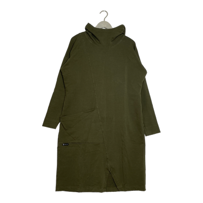 Ommellinen hoodie dress, hunter green | woman XL