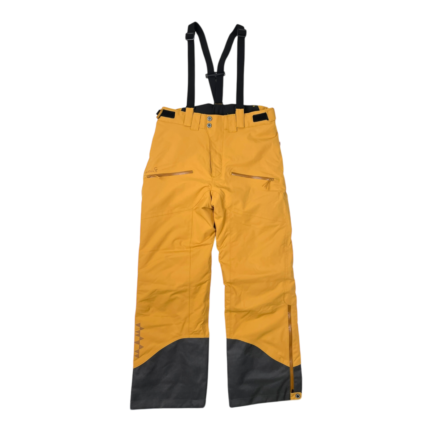 Isbjörn off pist ski winter pants, mustard yellow | 158/164cm