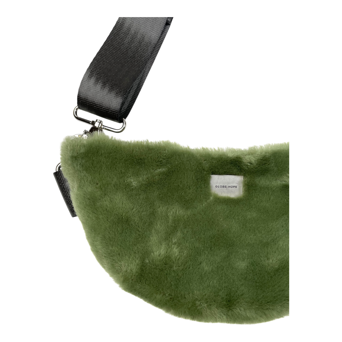 Globe Hope suopursu belt bag, green fake fur | onesize