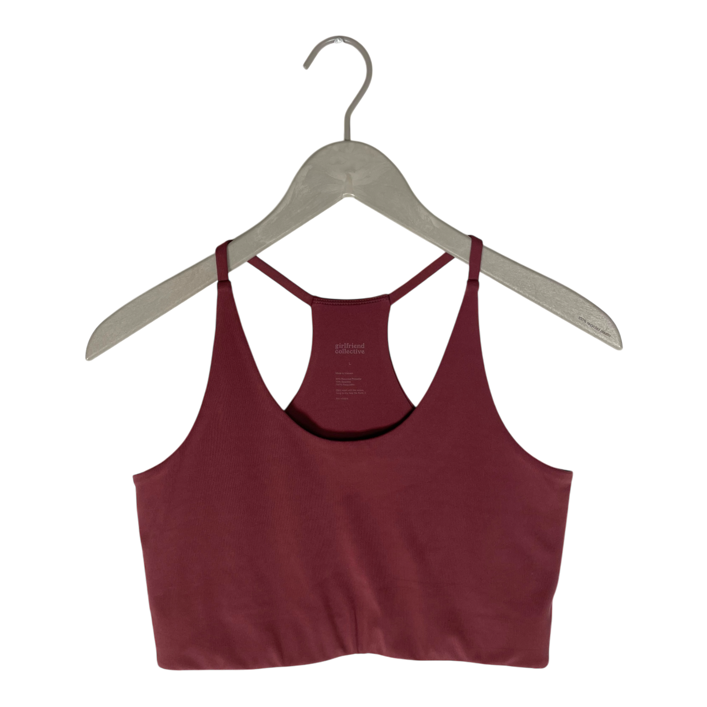 Girlfriend Collective sports top, mauve | woman L