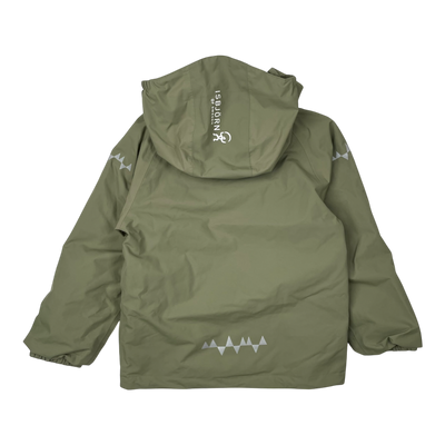 Isbjörn storm windbreaker jacket, hunter green | 110/116cm