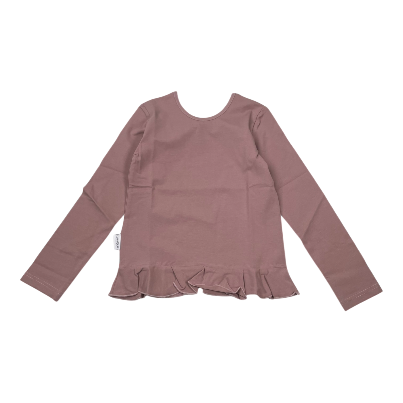 Gugguu frill shirt, mauve | 110cm