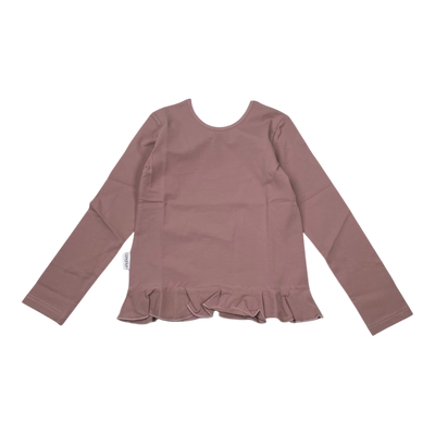 Gugguu frill shirt, mauve | 110cm