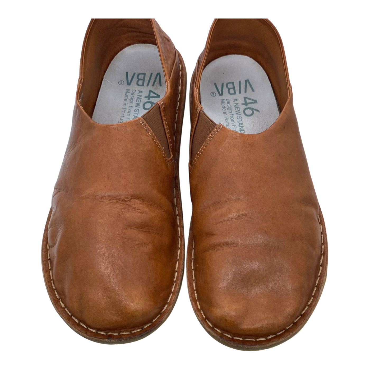 VIBAe Zuma leather shoes, cognac brown | 46