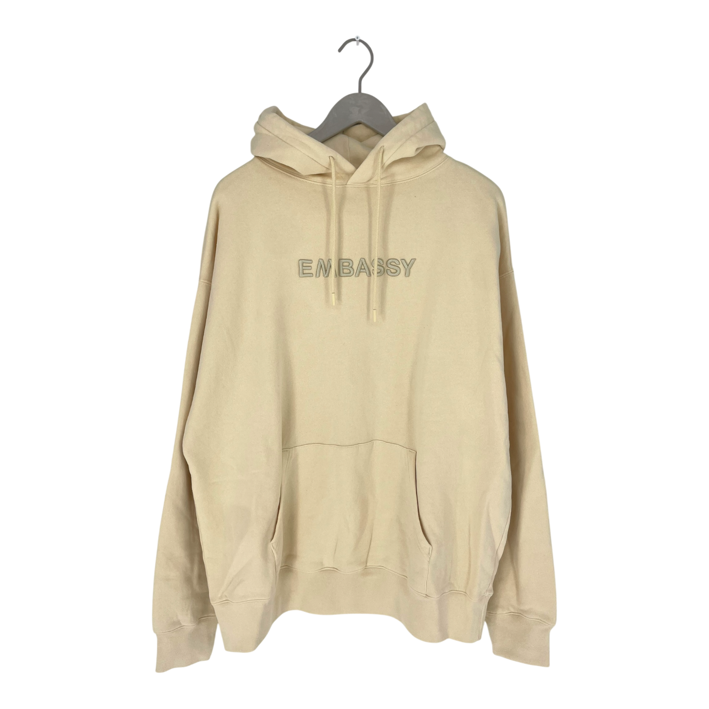 Embassy of Bricks and Logs hoodie, yellow | unisex L