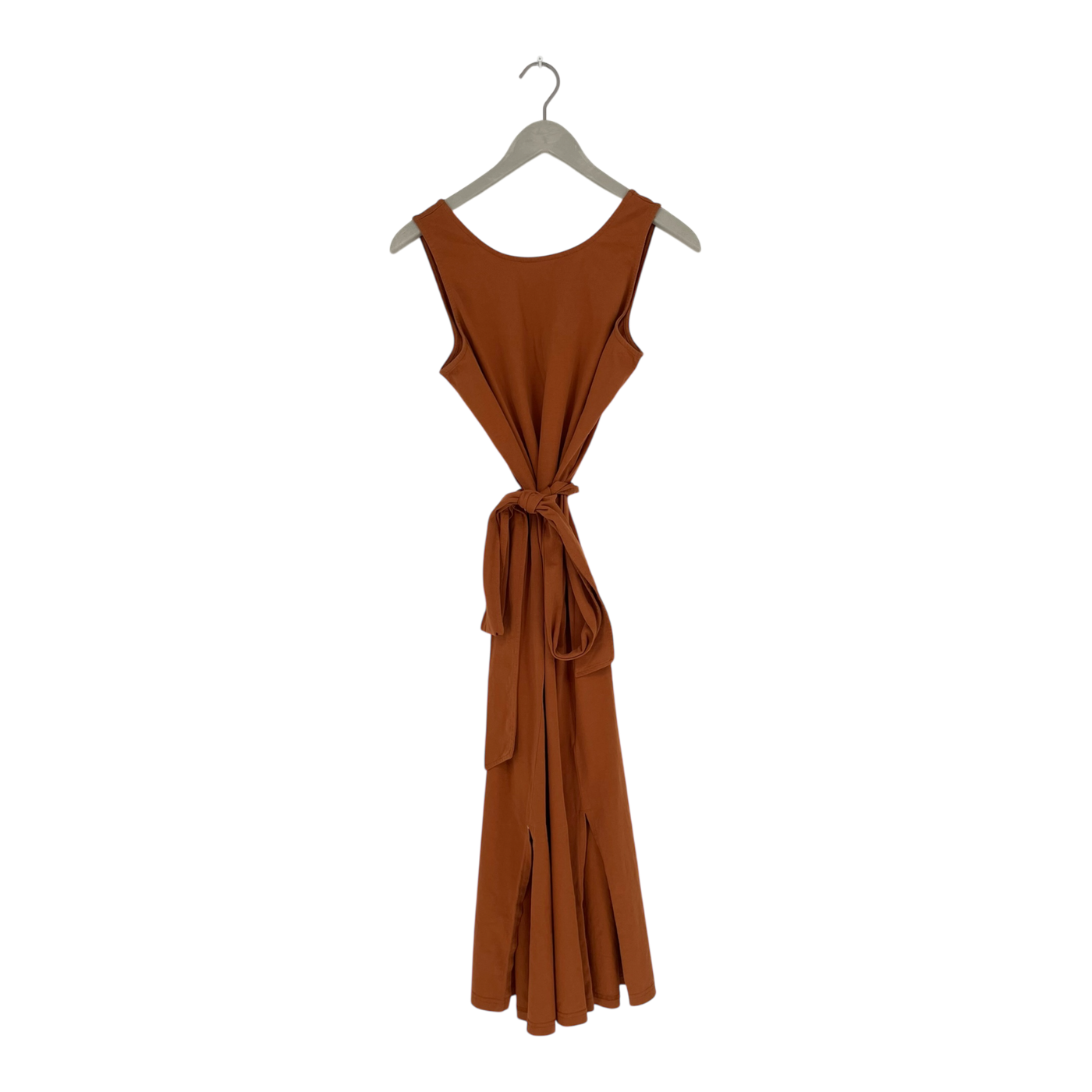 Kaiko belted tank midi dress, burnt orange | woman M