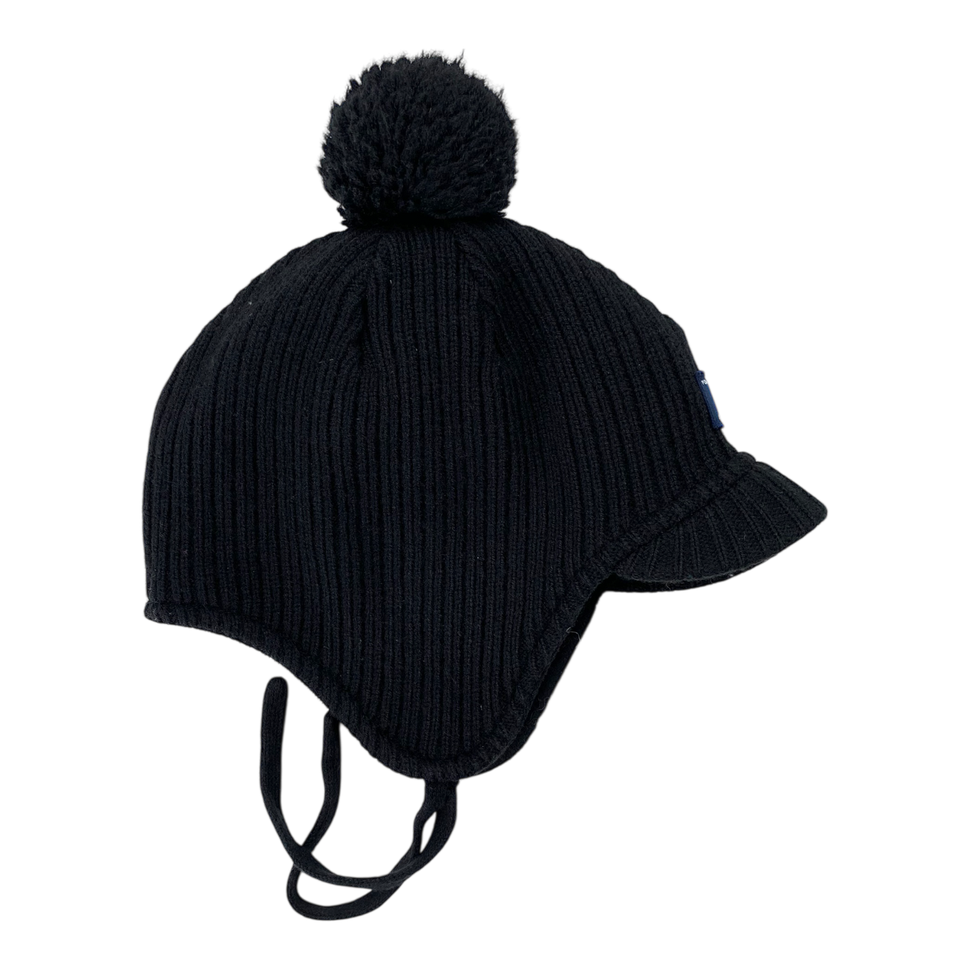 Polarn O. Pyret wool blend beanie, black | 2-9y