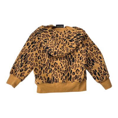 Mini Rodini zip hoodie, leopard | 104/110cm