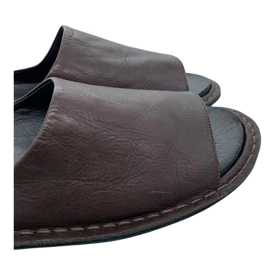 VIBAe Saint Tropez leather sandals, cocoa brown | 45