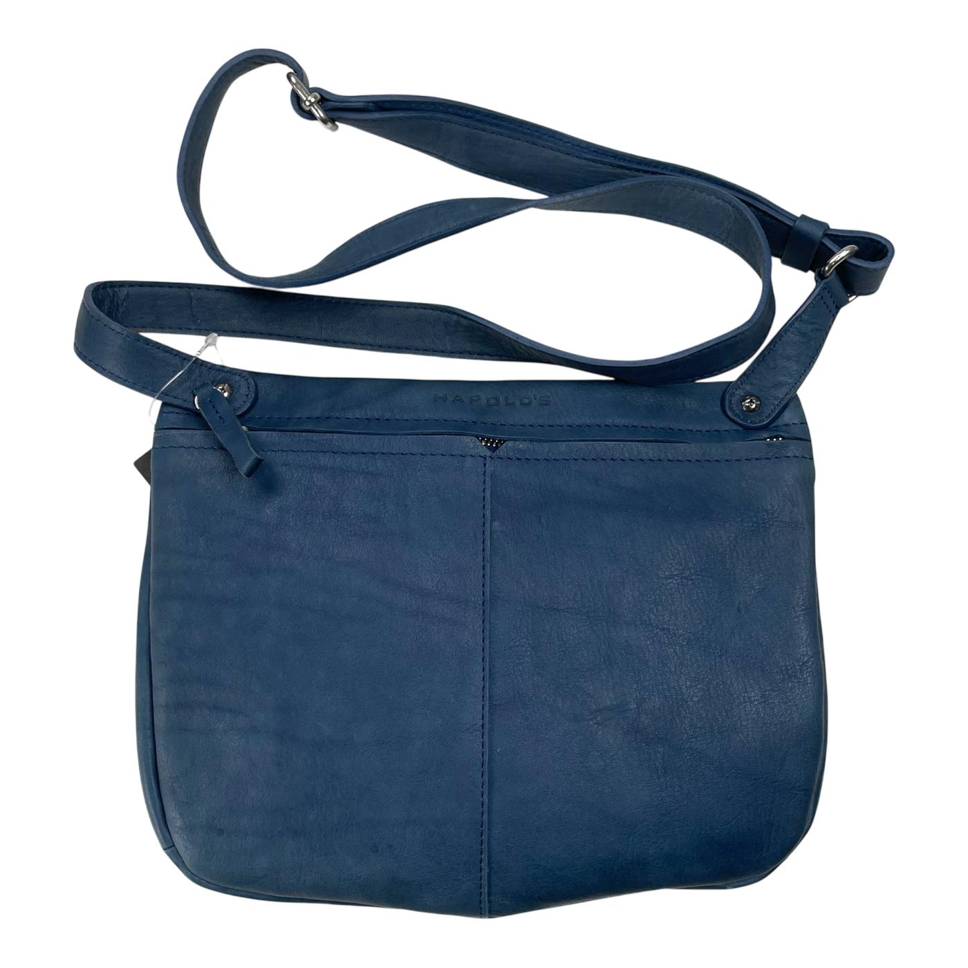 Harold's Bags leather chaza beltbag, midnight blue