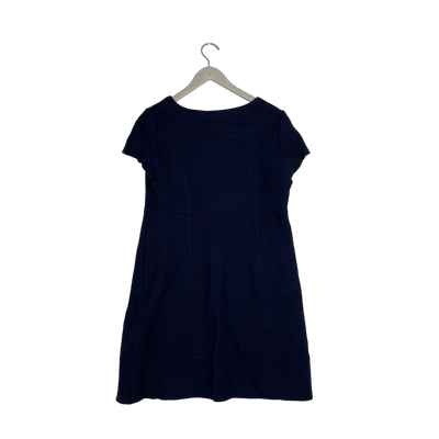 Hessnatur felted wool dress, navy blue | woman 40