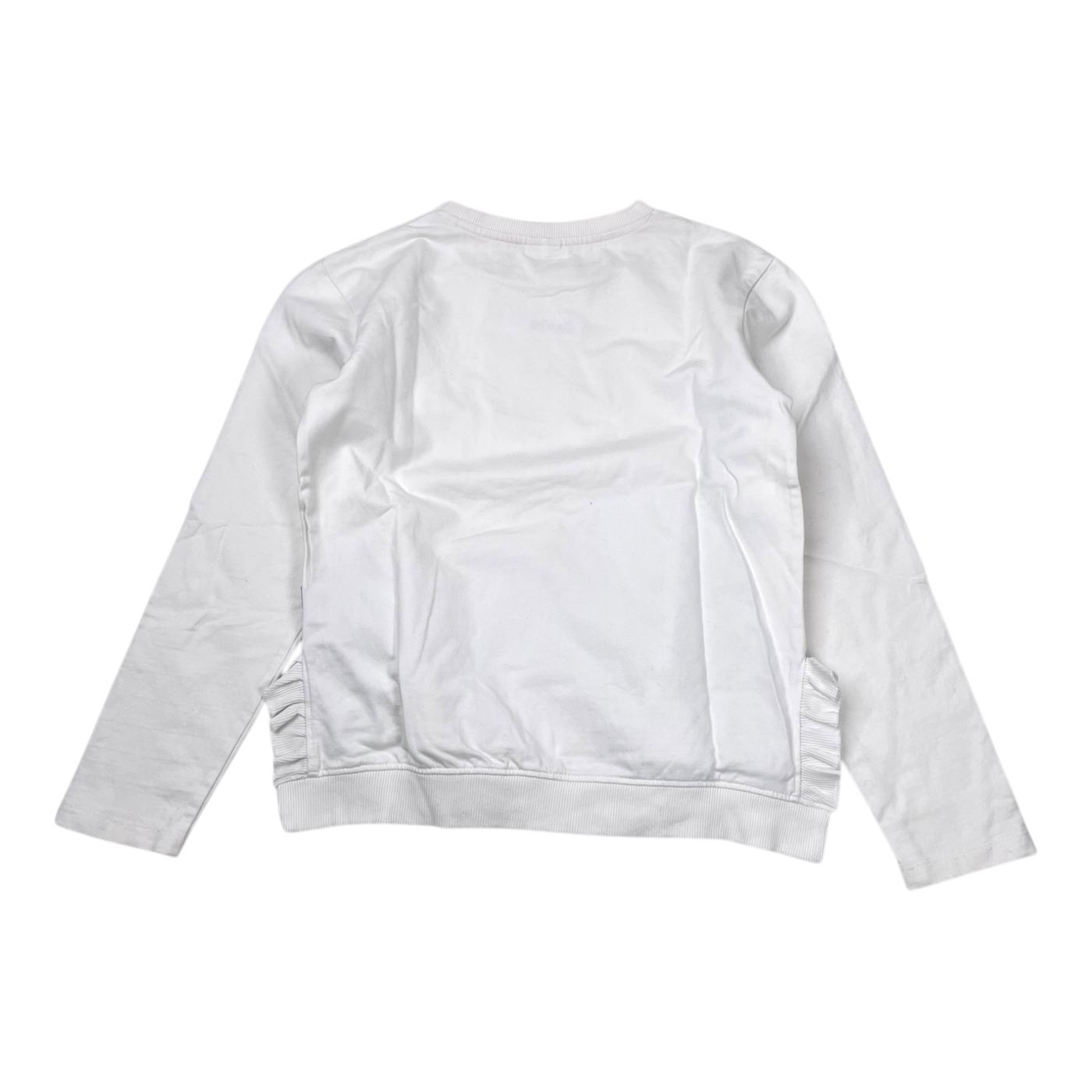 Polarn O. Pyret sweat shirt, white flowers | 146/152cm