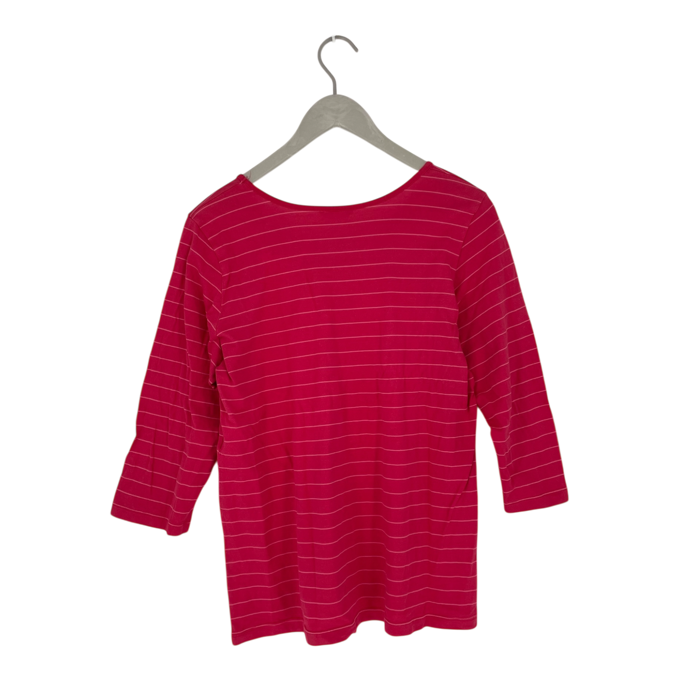 Marimekko stripe shirt, deep pink | woman XXL