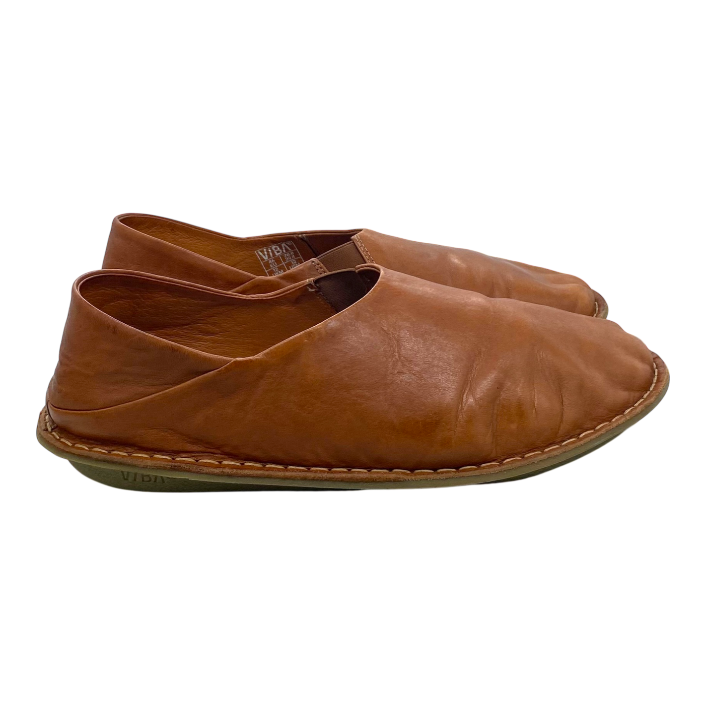 VIBAe Zuma leather shoes, cognac brown | 46