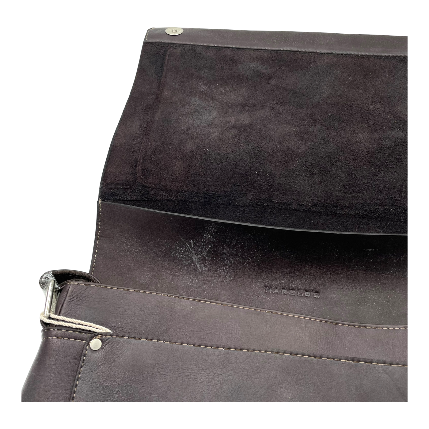 Harold's Bags leather campo messenger bag M, dark brown