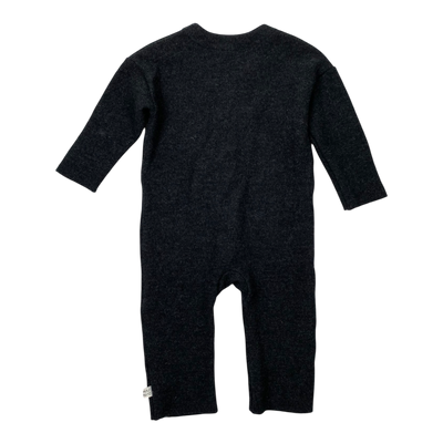 Mainio boiled wool jumpsuit, black | 86/92cm