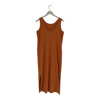 Kaiko belted tank midi dress, burnt orange | woman M
