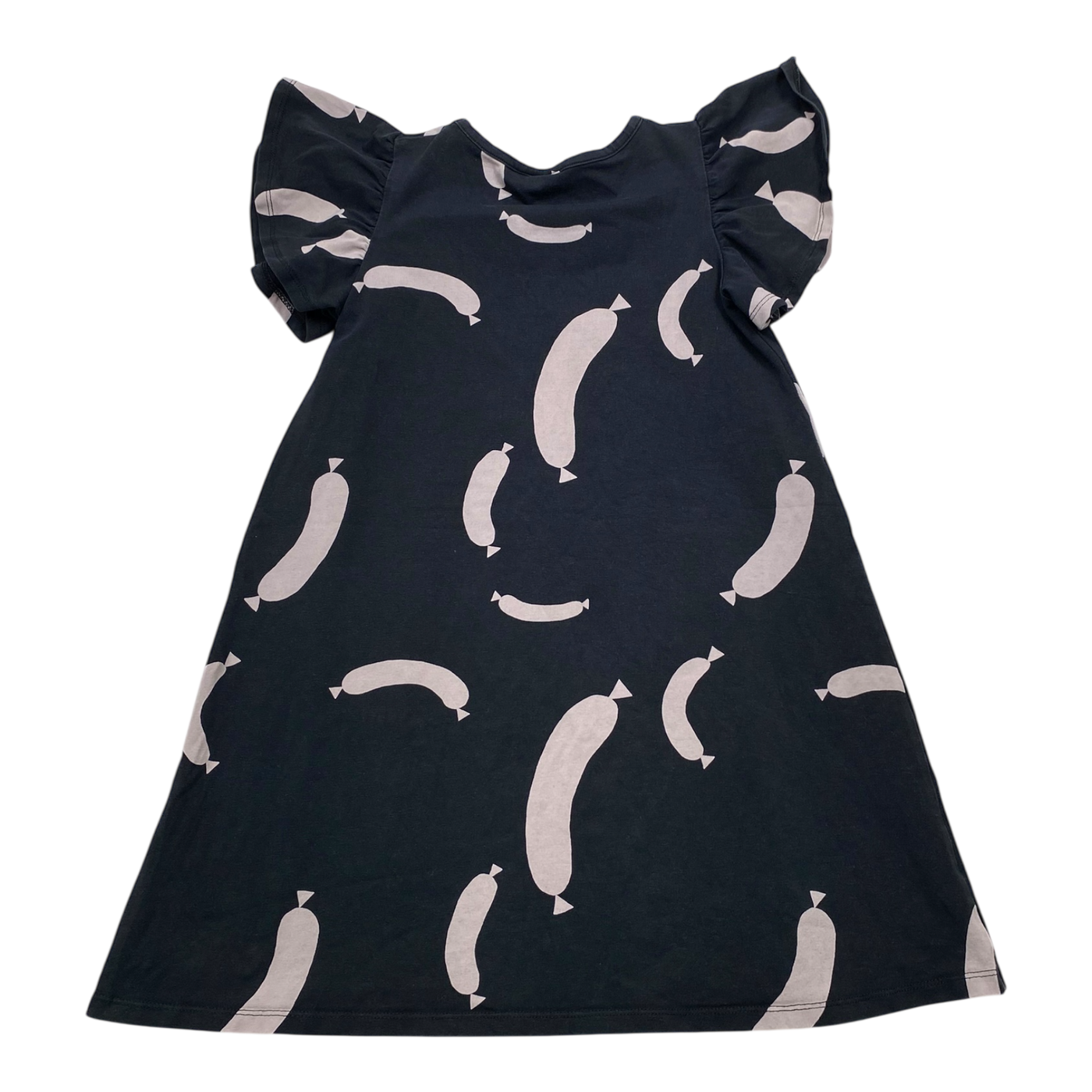 Papu frill dress, sausage | 110/116cm
