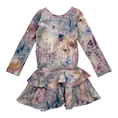 Gugguu frilla dress, butterfly | 80cm