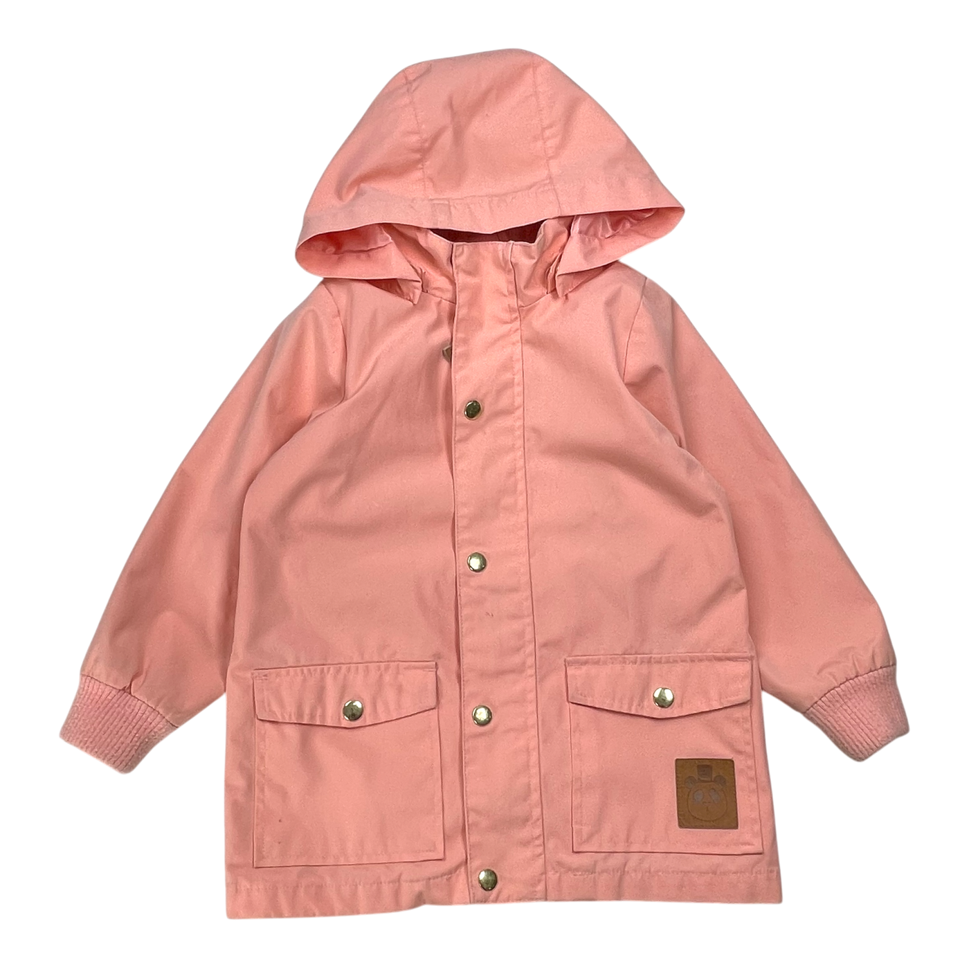Mini Rodini pico jacket, coral pink | 116/122cm