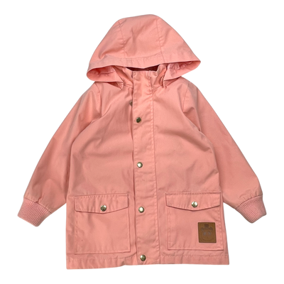 Mini Rodini pico jacket, coral pink | 116/122cm