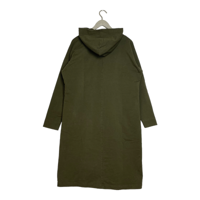 Ommellinen hoodie dress, hunter green | woman XL
