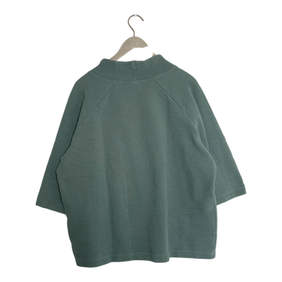 Ommellinen rib sweatshirt, tea green | woman XXXL